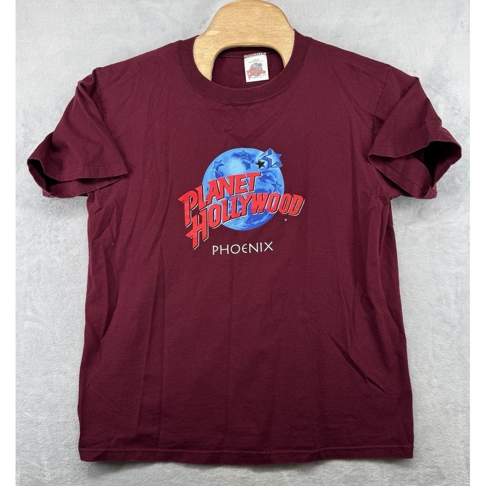 Planet Hollywood Phoenix Arizona PHX‎ AZ Maroon T-Shirt Vintage Men's Size L